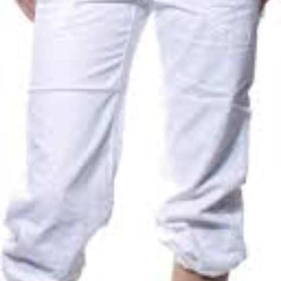 Blue Drawstring Cropped Pants - Picture 5 of 5